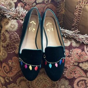 C. Wonder Christmas Lights Conversational Flats, Size 6
